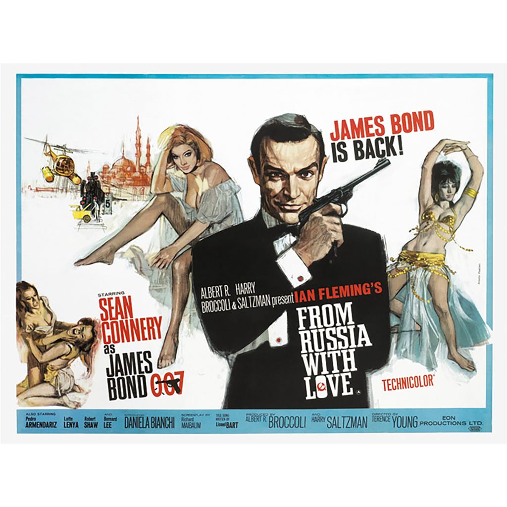 JAMES BOND FROM RUSSIA WITH LOVE (PAINTING) - 30X40