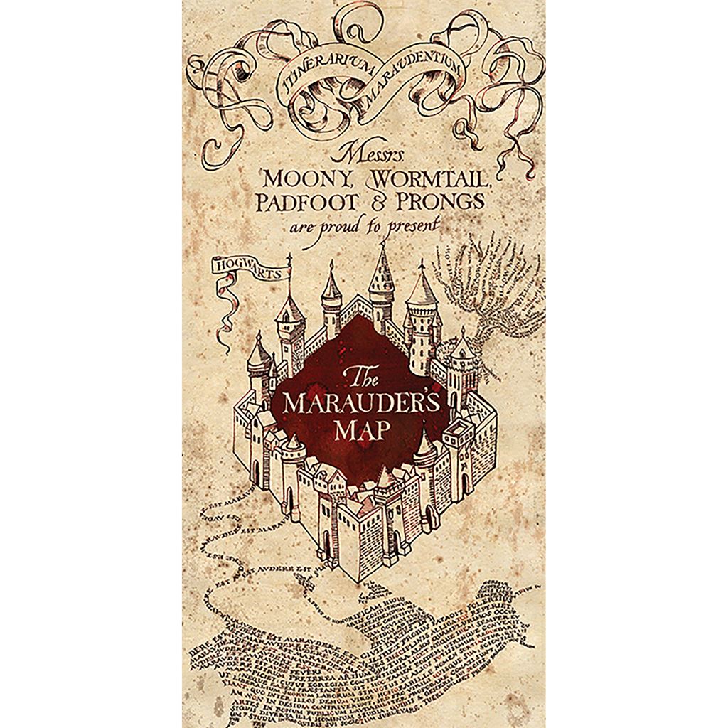 Harry Potter (The Marauders Map) 50 x 100cm
