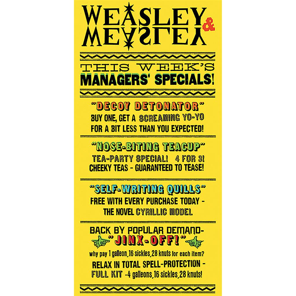HARRY POTTER (WEASLEY & WEASLEY SPECIALS) 50X100