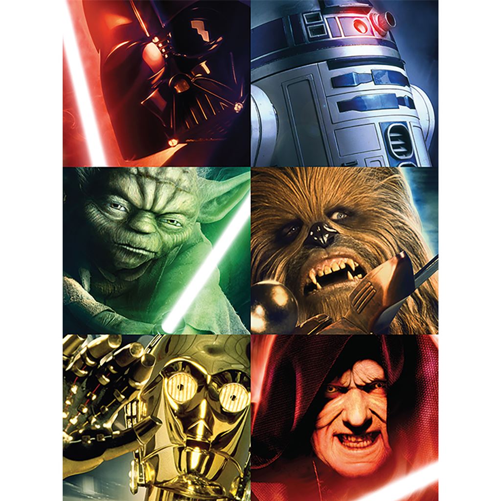 STAR WARS (CHARACTER SQUARES) - 60X80